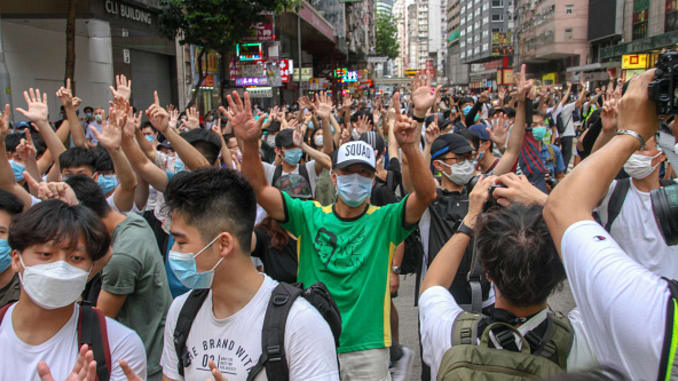 Hong Kong Police arrest over 370 protestors a day after China passes security law
