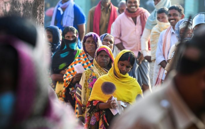 Millions queue to vote as India state election gets under way