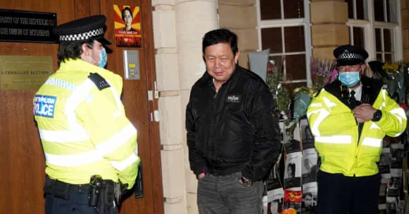 Myanmar ambassador ‘locked out’ of London embassy