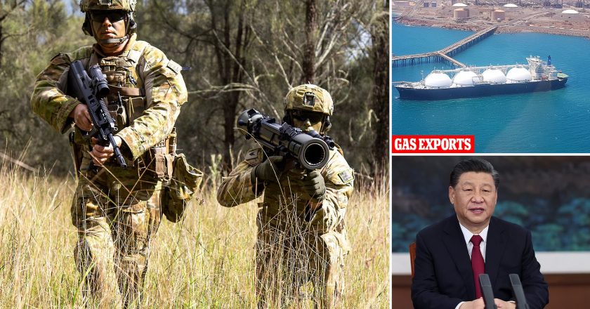 China threatens Australia over its big defence budget.