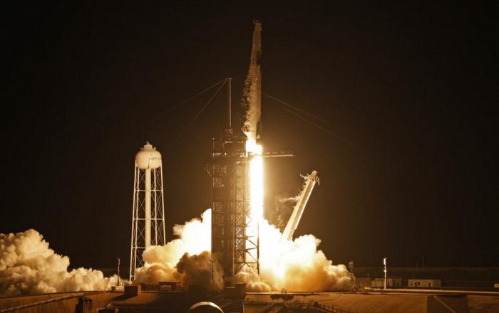 First all-civilian crew launched into Earth orbit aboard SpaceX Dragon