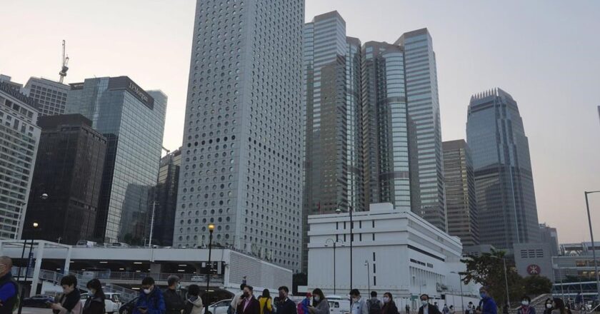 Hong Kong suspends officials, isolates some 170 party guests