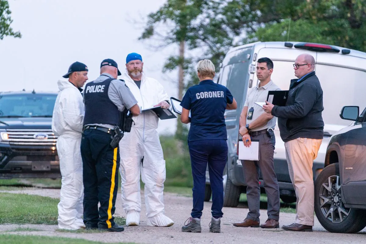 Saskatchewan stabbing manhunt sees three tense hours on First Nation amid victims’ lasting anguish