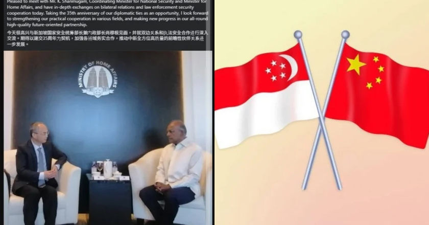 Chinese ambassador met K Shanmugam on 7 Aug, exchanges on bilateral ties and security cooperation